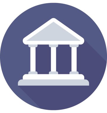 bank renkli vektör simgesi