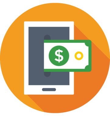 E ticaret renkli vektör simgesi