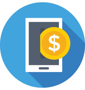 E ticaret renkli vektör simgesi