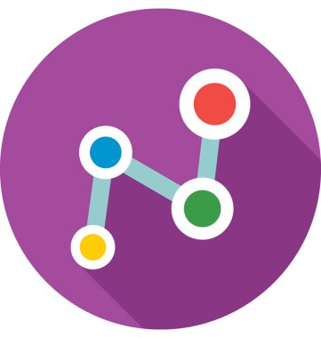 Renkli vektör simge paylaşmak