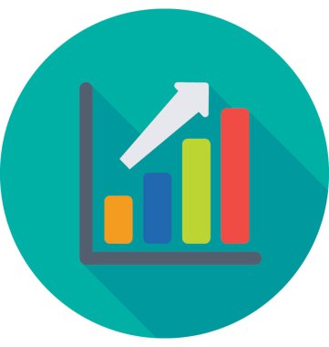 Grafik renkli vektör simgesi