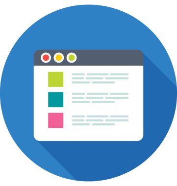 Web arabirimi vektör simgesi 