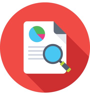 Arama grafik renkli vektör simgesi