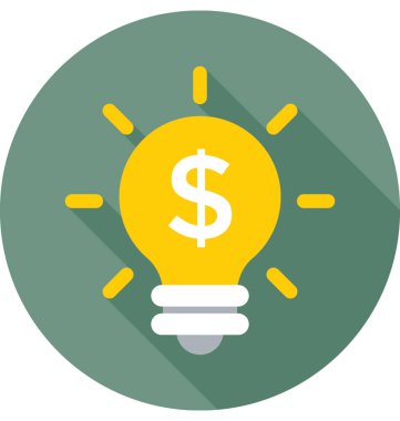 İş fikri renkli vektör simgesi