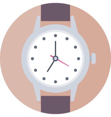 Kol saati renkli vektör simgesi