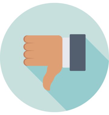 Renkli vektör simge sevmemek