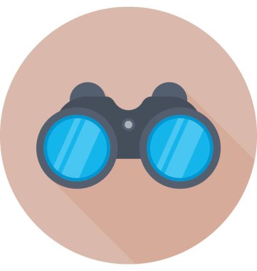 dürbün renkli vektör simgesi