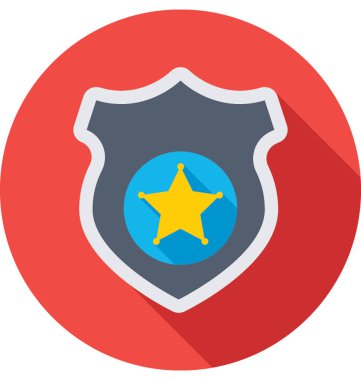 Güvenlik renkli vektör simgesi