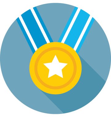 Ödülü renkli vektör simgesi 
