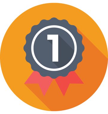 İlk pozisyonu renkli vektör simgesi