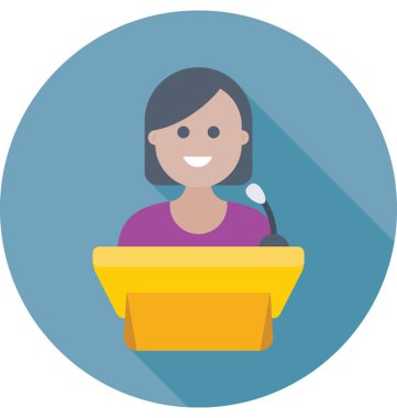 Kamu hoparlör renkli vektör simgesi