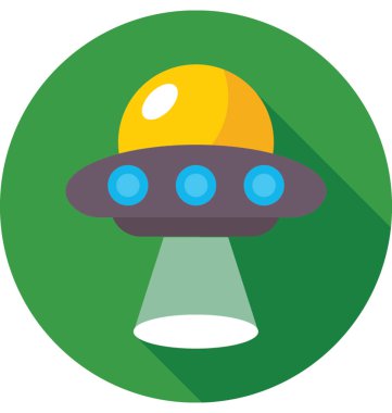 Yabancı gemi renkli vektör simgesi