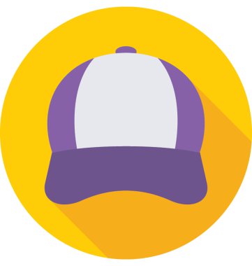 Beyzbol kap renkli vektör simgesi