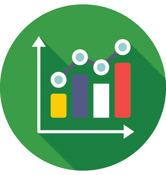Векторная Икона Бар Граф — стоковый вектор