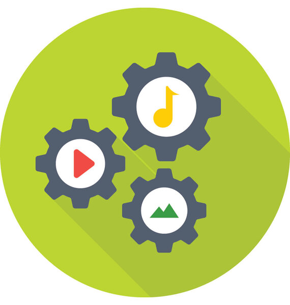 Цветная векторная икона
 