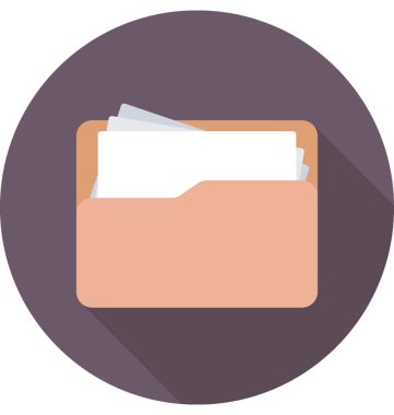 klasör renkli vektör simgesi