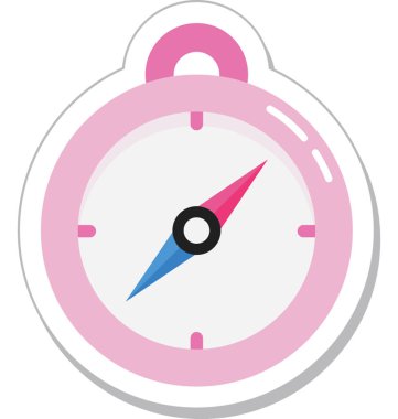 Pusula renkli vektör simgesi