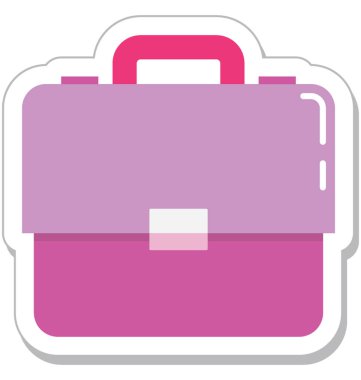 Bavul renkli vektör simgesi