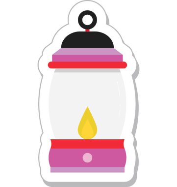 Fener renkli vektör simgesi