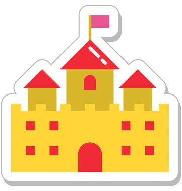 Kale renkli vektör simgesi