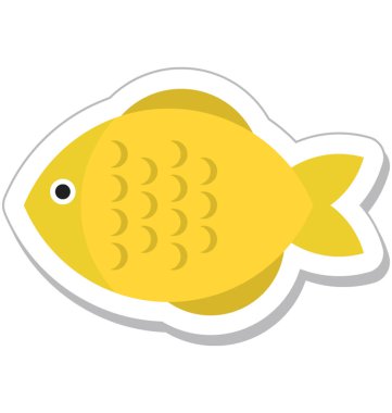 Balık renkli vektör simgesi