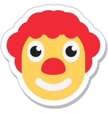 Joker renkli vektör simgesi