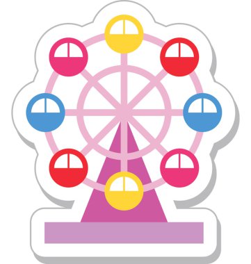 Adil binmek renkli vektör simgesi