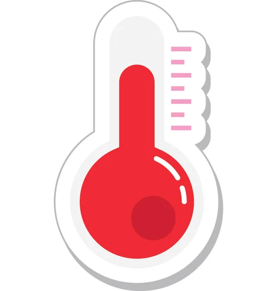 Thermometer Colored Vector Icon — Stock Vector