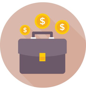 para çantası renkli vektör simgesi 