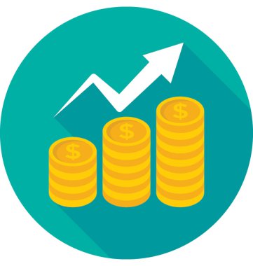 Kar renkli vektör simgesi 