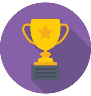 Kazanan renkli vektör simgesi