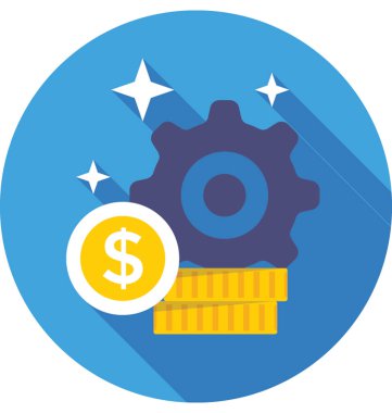 Yatırım renkli vektör simgesi 