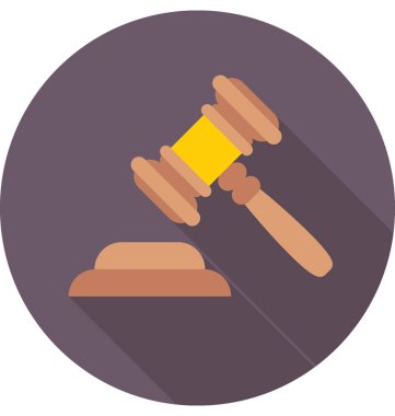 Açık artırma renkli vektör simgesi