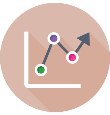 Grafik renkli vektör simgesi