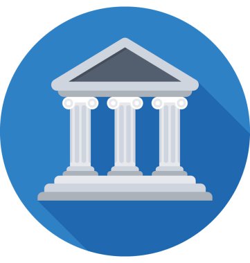 bank renkli vektör simgesi