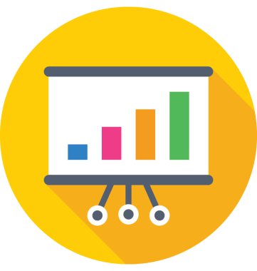 Sunuyu renkli vektör simgesi 