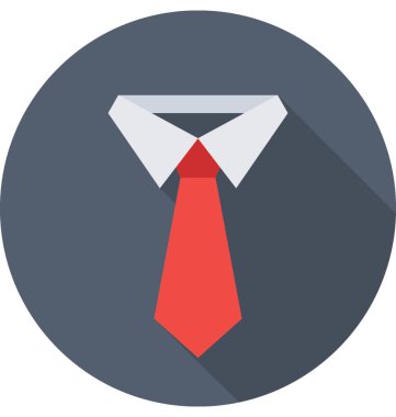 Resmi gömlek renkli vektör simgesi