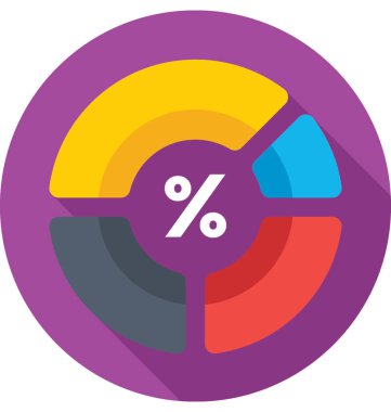 Halka grafik renkli vektör simgesi 