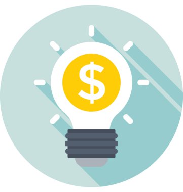 İş fikri renkli vektör simgesi