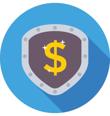 kalkan renkli vektör simgesi 