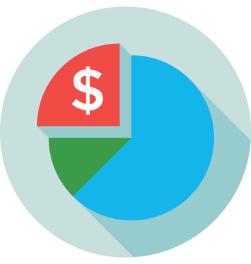 Pasta grafik renkli vektör simgesi