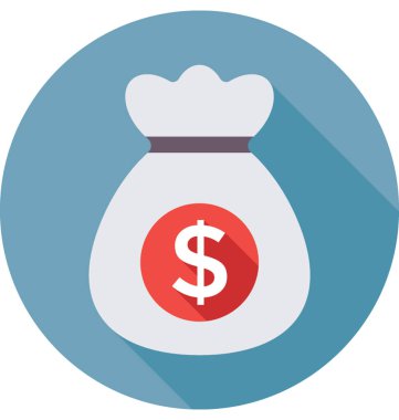 Lirası çuval renkli vektör simgesi