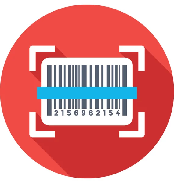 Barcode Farbiges Vektorsymbol — Stockvektor