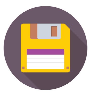 disket renkli vektör simgesi