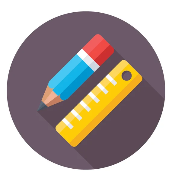 Drafting Colored Vector Icon — Stock Vector