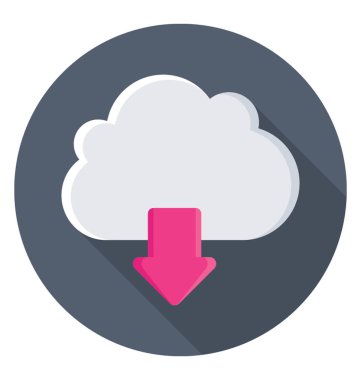 Bulut renkli vektör simge indir