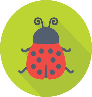 Böcek renkli vektör simgesi