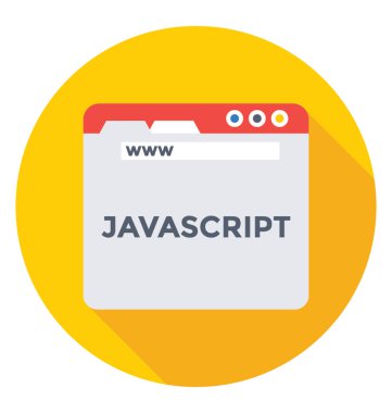 JavaScript renkli vektör simgesi