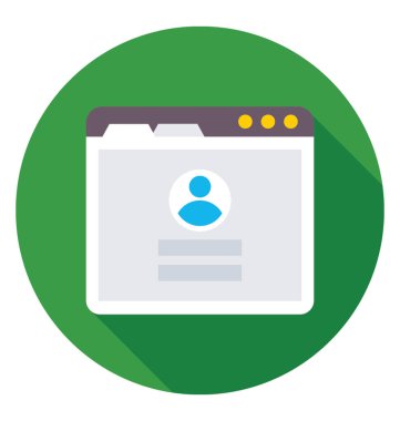 Oturum açma renkli vektör simgesi