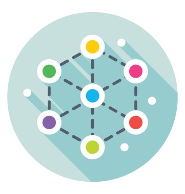 Renkli vektör simge ortaklık